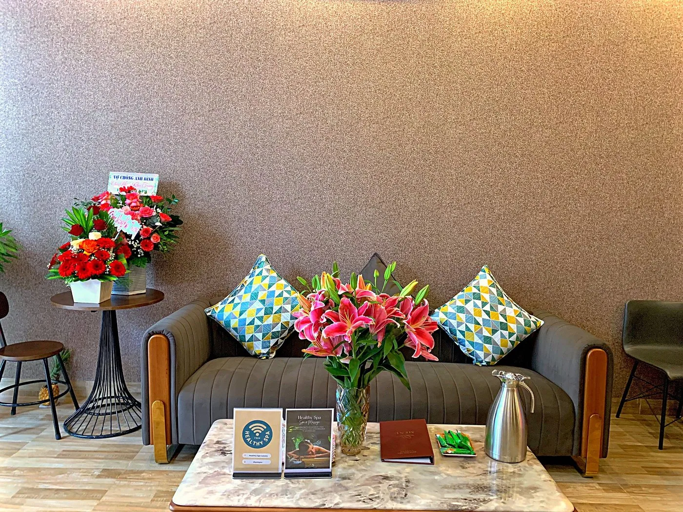 헬시스파 다낭 리셉션 대기공간 Healthy Spa Da Nang reception